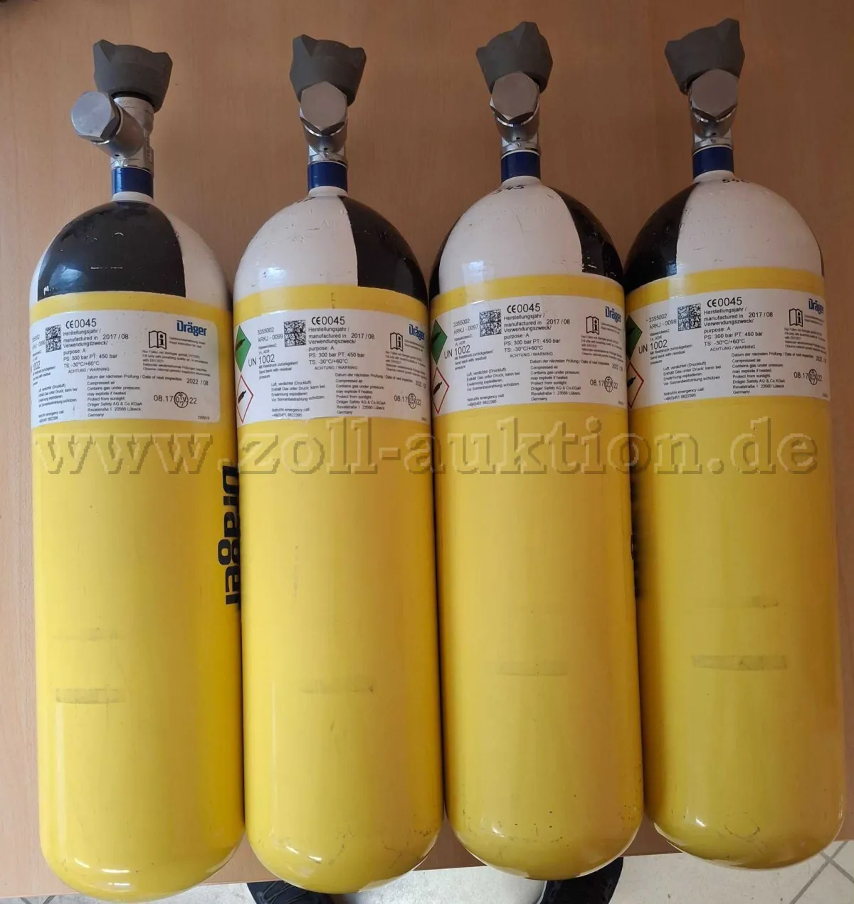 4 Atemschutzgeräte Dräger PSS5000DS / FPS7000AE