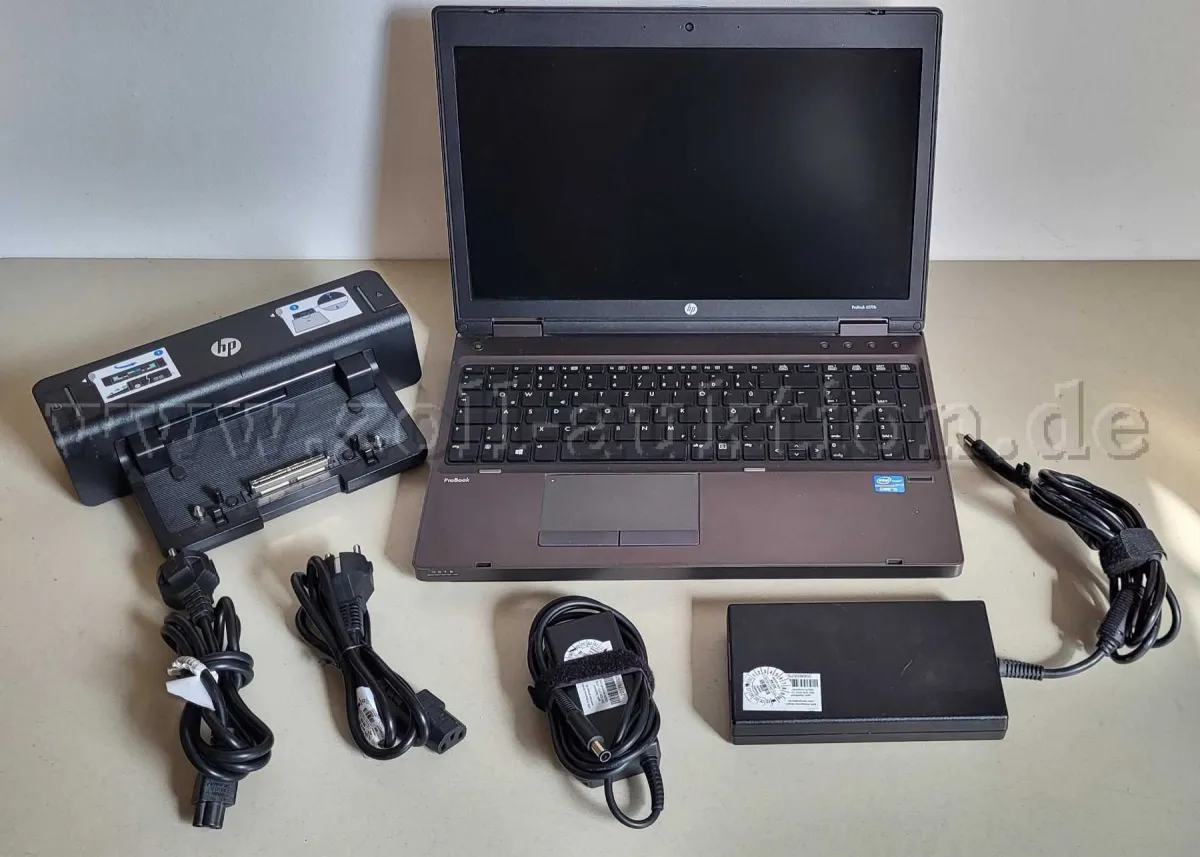 1 HP ProBook 6570b Notebook 15,6 Zoll (39,62 cm) mit HP Docking Station