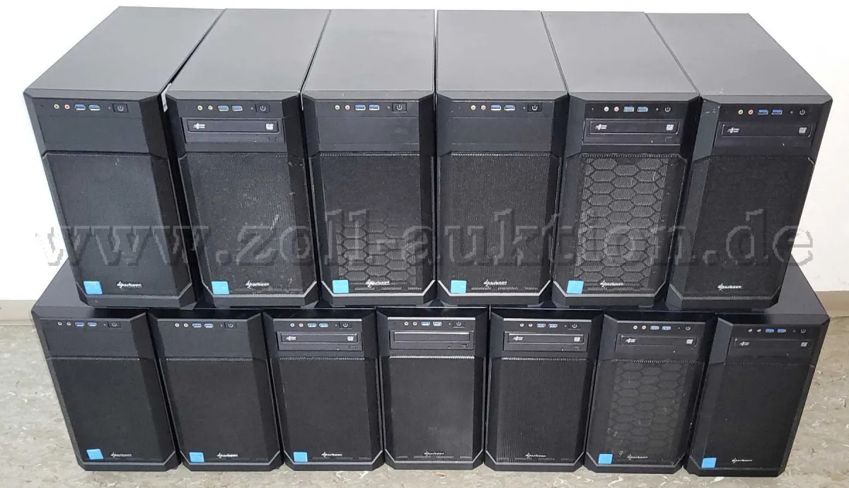 13 PC complets avec Intel i3-9100 - sans marque