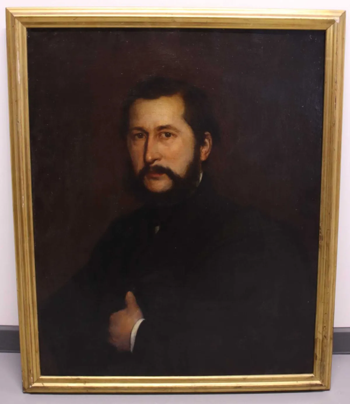 2 tableaux/portraits de Johann Jakob Im Hof et son épouse Maria Im Hof - Forcart
