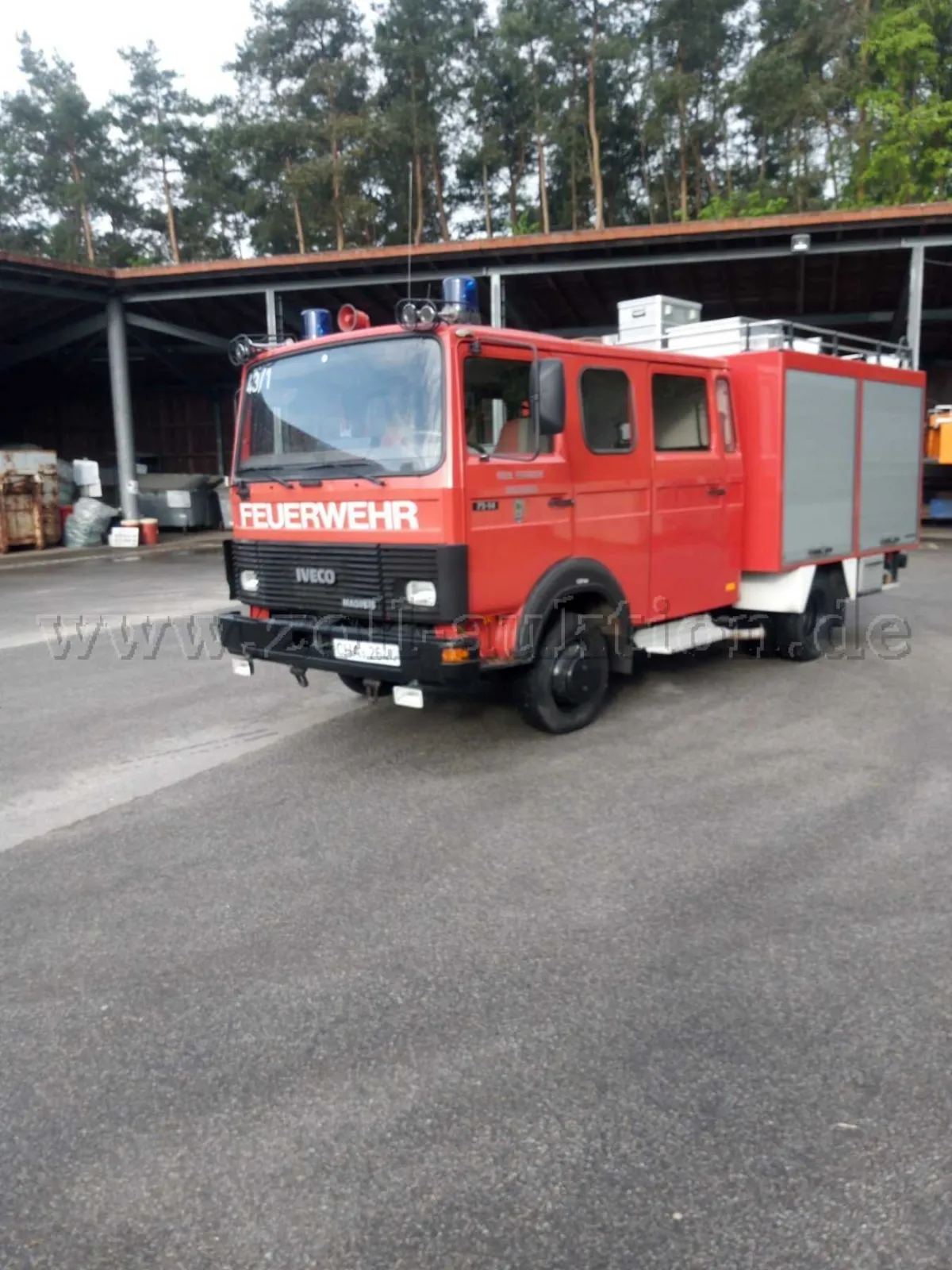 1 hasičské vozidlo IVECO Magirus