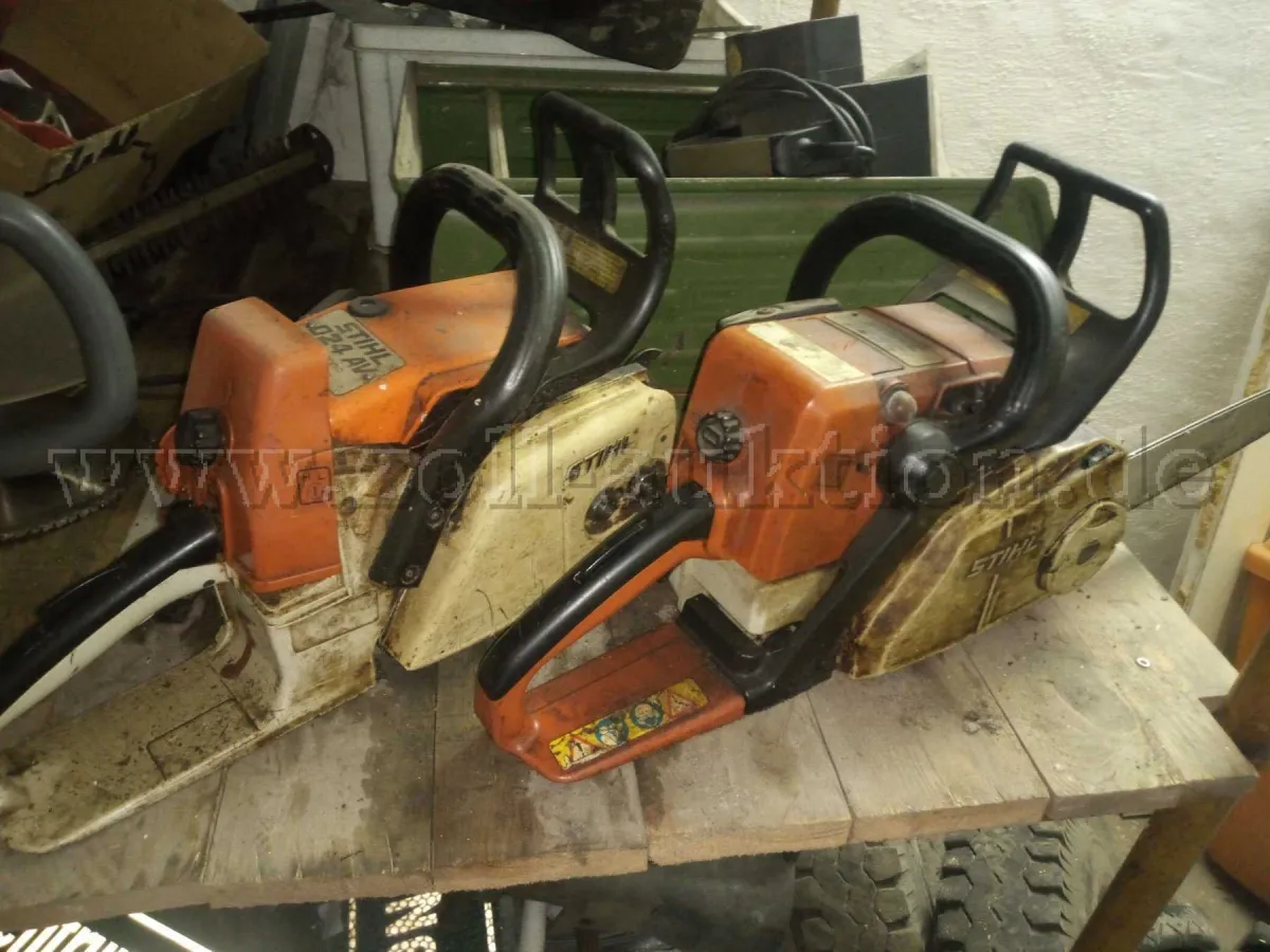 3 tronçonneuses défectueuses pièces détachées : STIHL 024 AV, DOLMAR PS-32, EINHELL BG-EC
