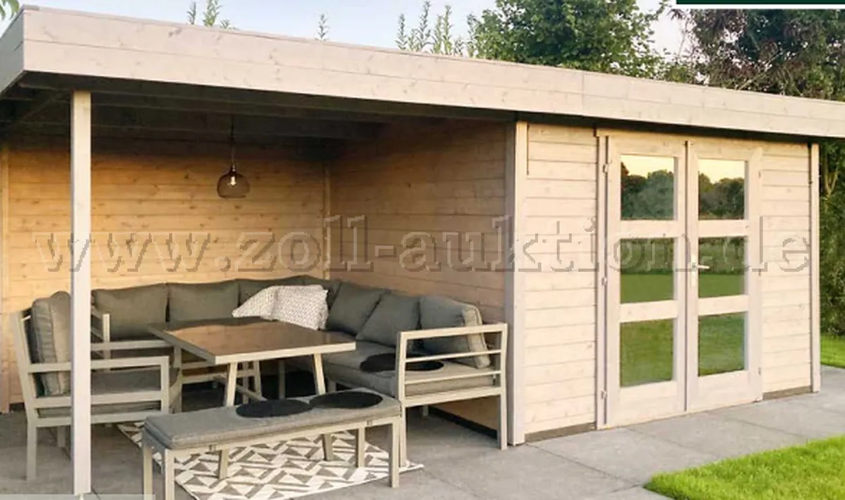1 Gartenhaus Caja mit Seitendach