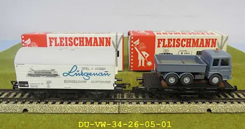 2 wagons de marchandises Fleischmann échelle H0