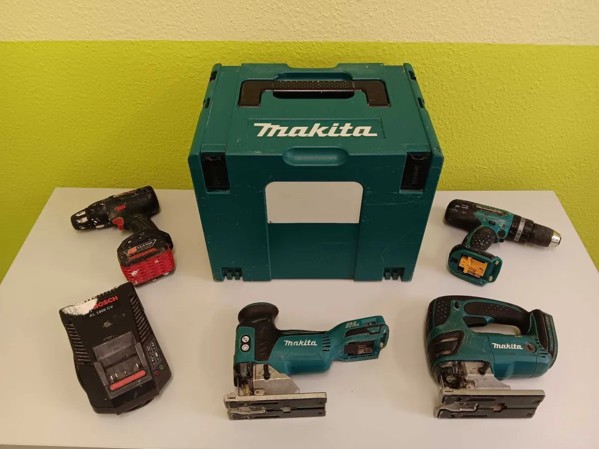 1 Makita & Bosch tool set