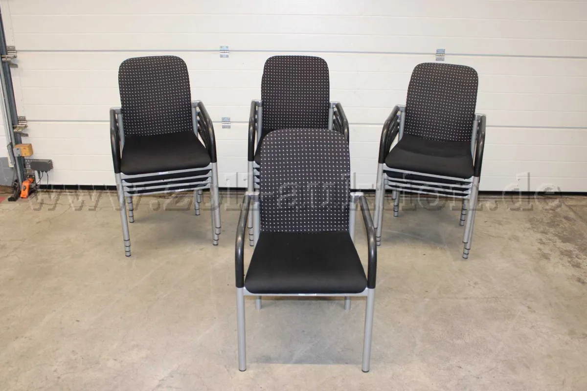 13 chaises de réunion Wiesner+Hager, empilables, d'occasion