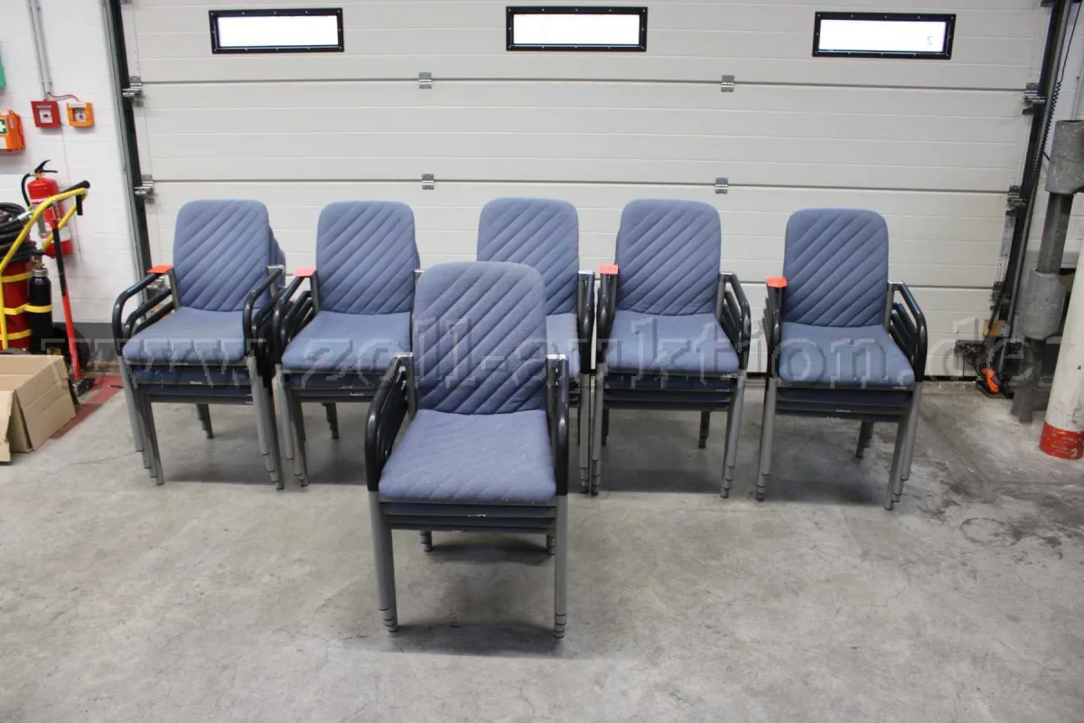 24 chaises de réunion Wiesner+Hager, empilables, d'occasion