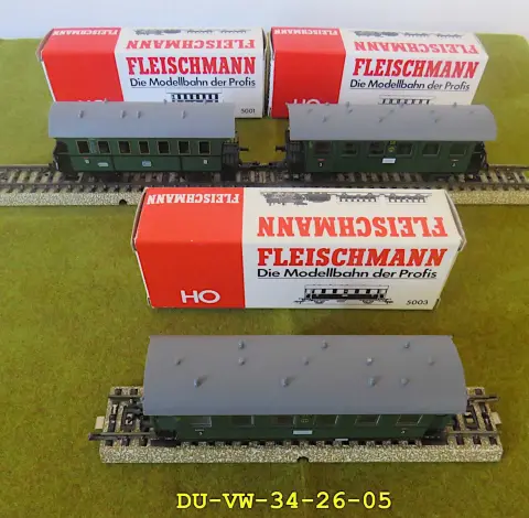 Набор пассажирских вагонов Fleischmann, 3 шт., типоразмер H0
