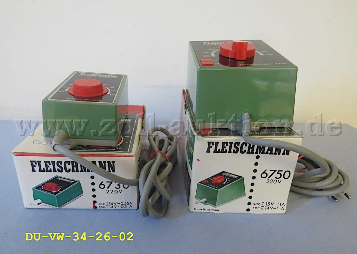 2 трансформатора Fleischmann 6730 и 6750