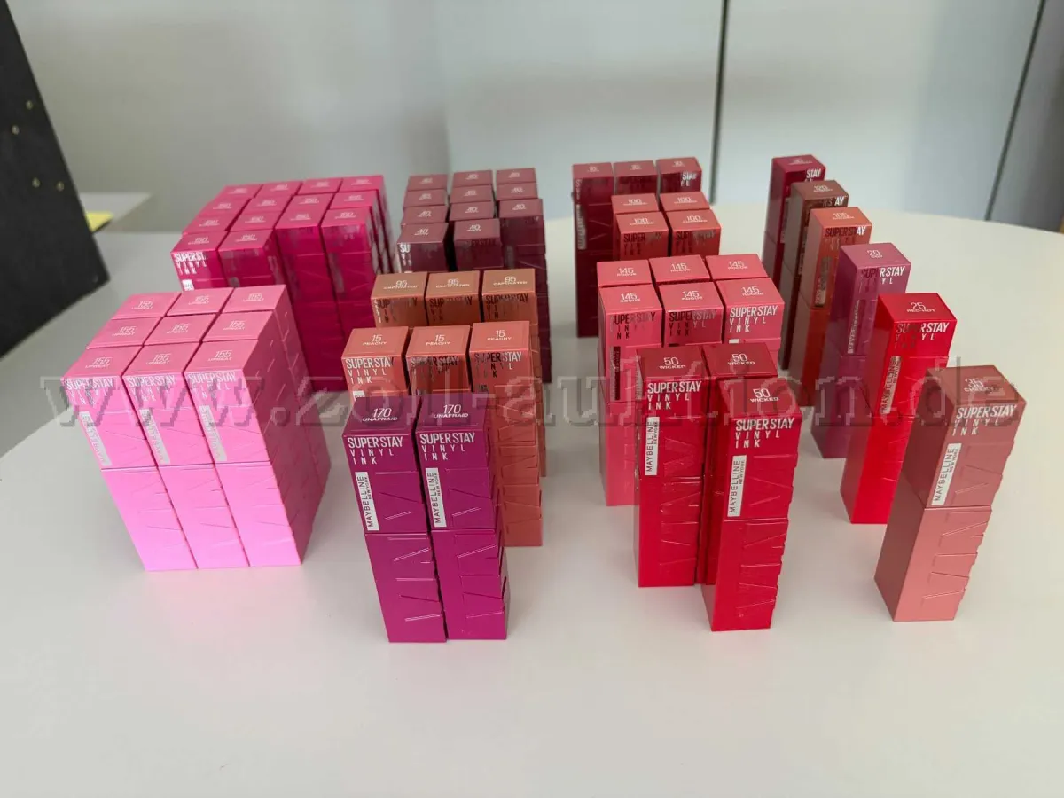 64 lipsticks Super Stay Vinyl Ink 4.2 ml in various colors