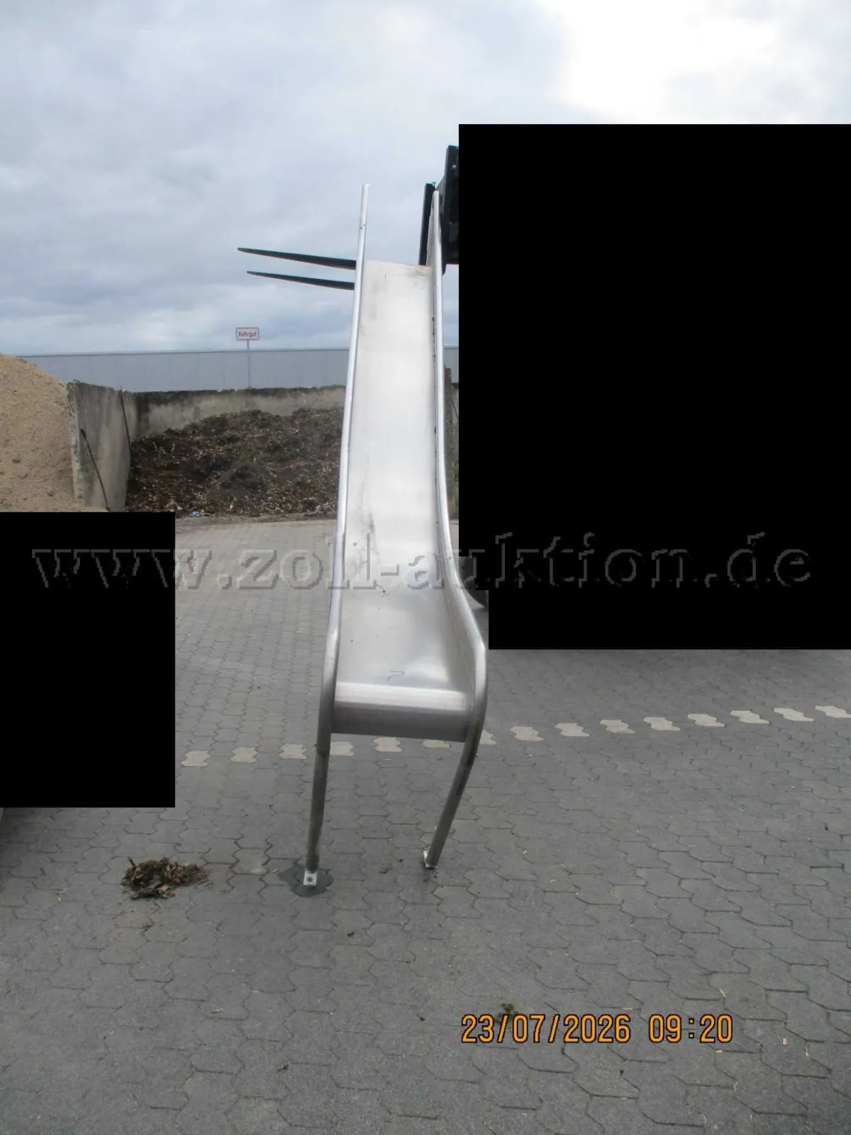 1 Anbau Edelstahlrutsche