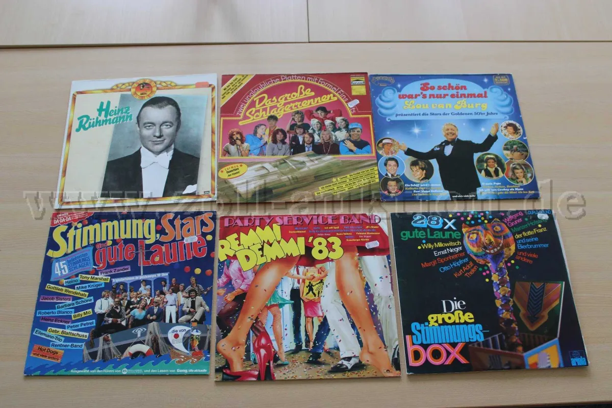 1 lot de 6 disques vinyles