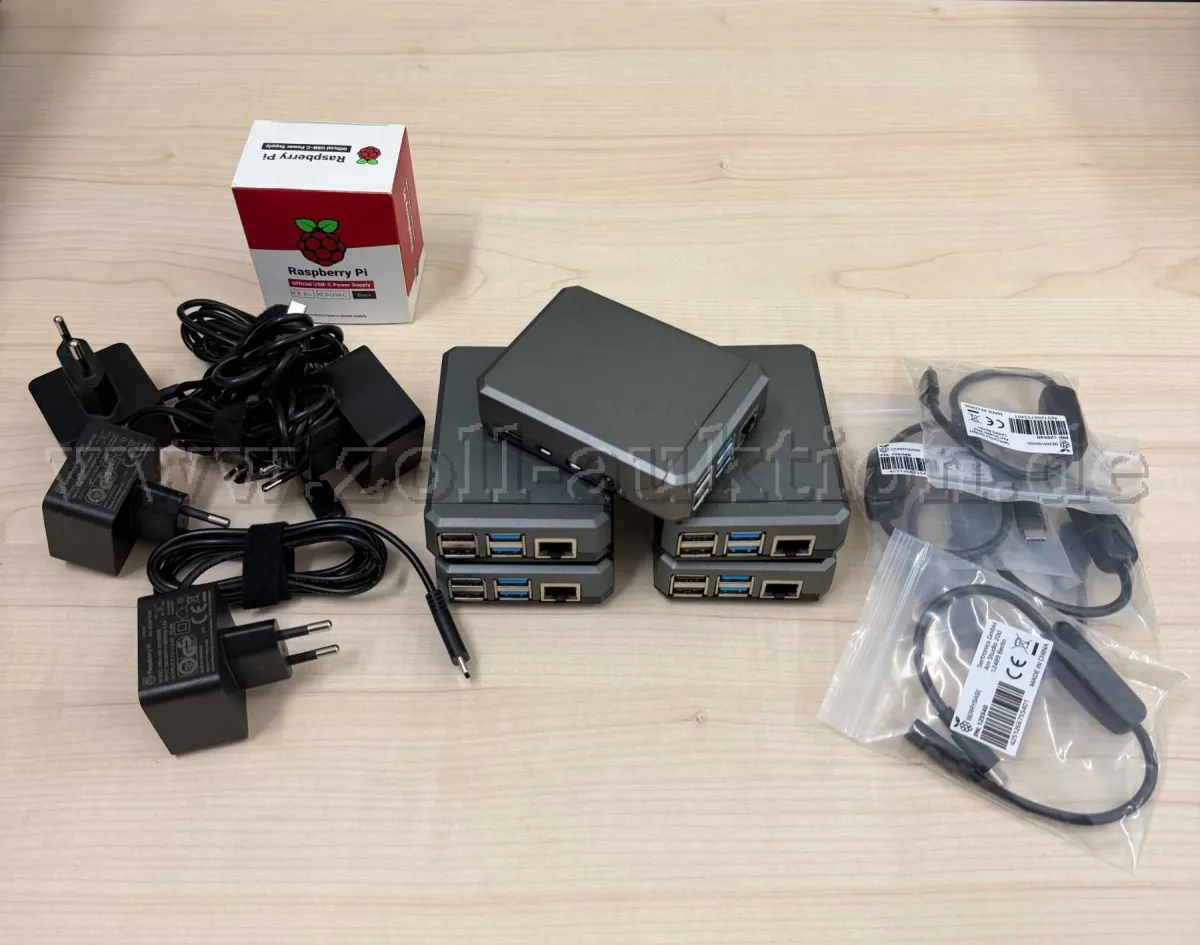 5 ordinateurs monocartes (mini-PC) - Raspberry Pi 4 Model B (lot de 5)