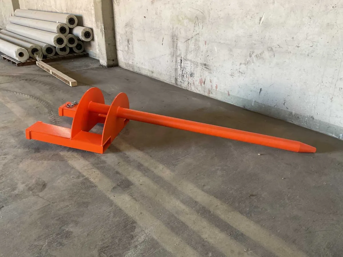 1 forklift attachment: Eichinger load mandrel (mounting via fork tines)