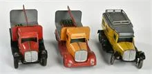 Arnold, 3 camionnettes, Esso, Post, Coca Cola