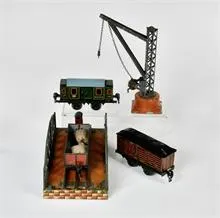 Bing, grue, pont et 3 wagons