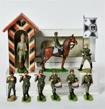 Elastolin, Preiser, soldats, et Elastolin, soldat composite 10 cm avec guérite