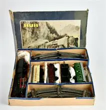 Bub, elektrische locomotief met wagons, set