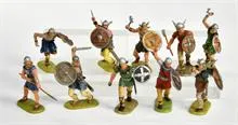 Elastolin, 10 Vikingen en Normandiërs