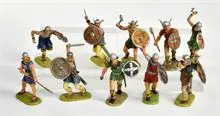 Elastolin, 10 Vikingen en Normandiërs