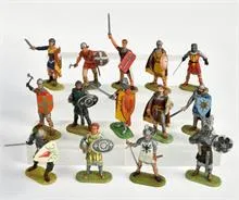 Elastolin/Preiser, 14 figuren (12 x omgebouwd)