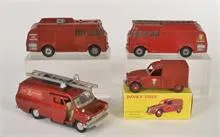 Dinky Toys, 4 véhicules de pompiers