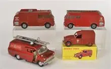 Dinky Toys, 4 véhicules de pompiers