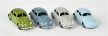 Dinky Toys, 4x VW Coccinelle