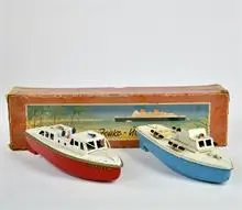 Sutcliffe, 2 bateaux & boîte d'origine pour navire Zeuke