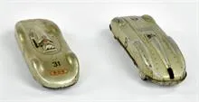 2x Auto Union Rennwagen