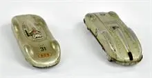 2x Auto Union Rennwagen