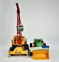 Kraan en graafmachine