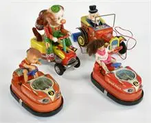 Scooter, Clown, Bumper Cars en andere