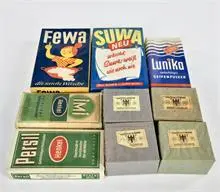 Reclame lot, luciferdoosjes, waspoeder enz.