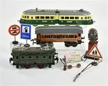Märklin o.a., locomotief, wagons, accessoires