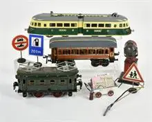 Märklin o.a., locomotief, wagons, accessoires