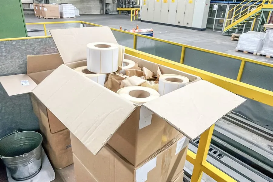 12 rolls of labels
