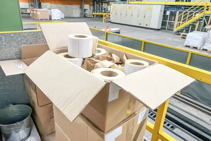 12 rolls of labels