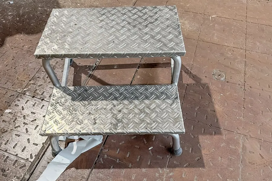 Marchepied en aluminium, 2 marches