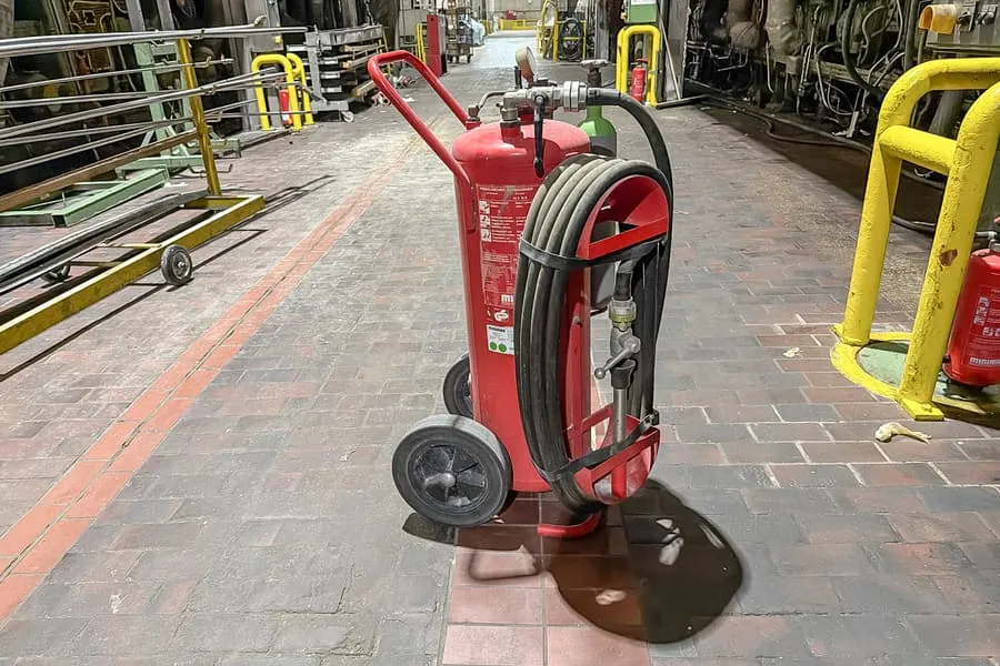 Wózek gaśniczy, 50 l piany