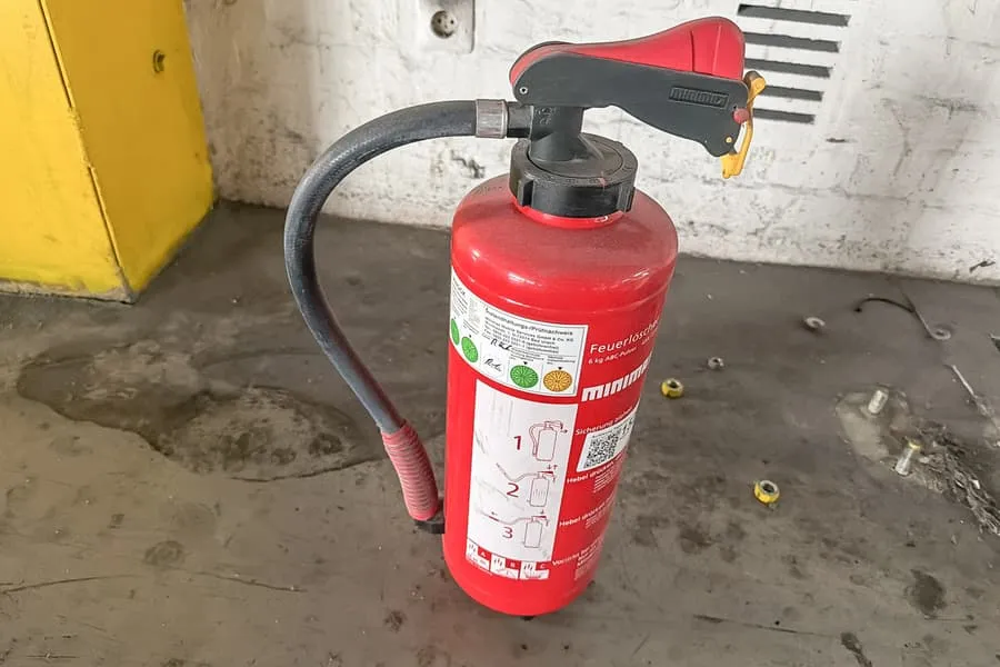 Fire extinguisher, 6 kg ABC powder