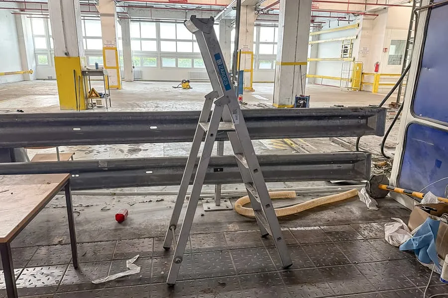 Aluminium folding step ladder Zarges, 4-step