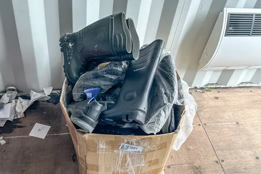 Lot of rubber boots