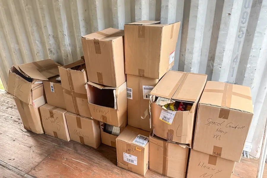 Lot of protective overalls