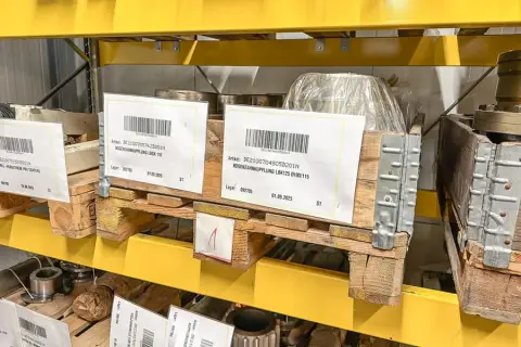 Palette avec accouplements à denture bombée LBGK110 et LBK125