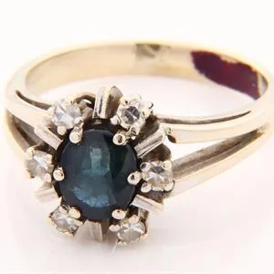 Diamant/Saphir - Damenring