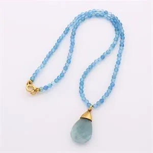 Collier - Aquamarin