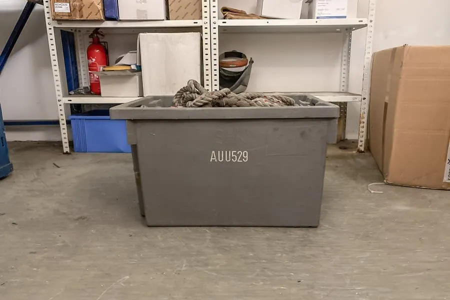Lot of various lifting ropes