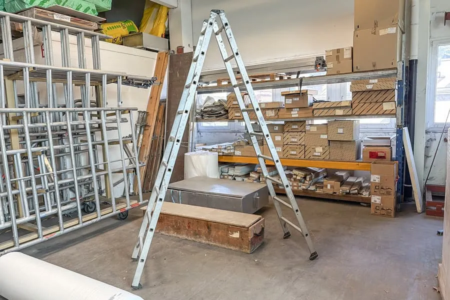 Aluminium stepladder Hailo, 2x9 rungs