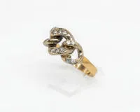 Ring, 18kt Gelbgold, Brillanten, 6 g, RM 60
